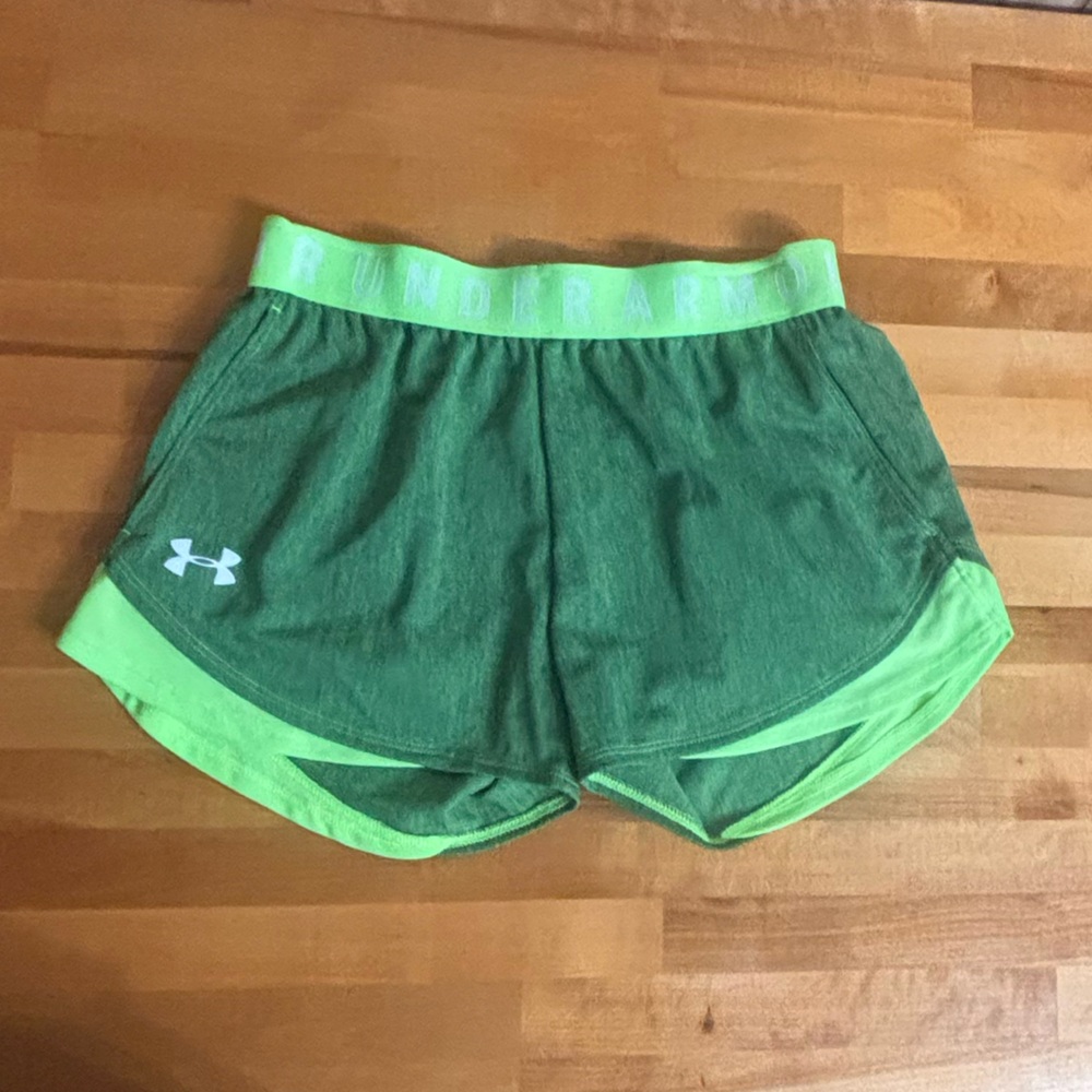 Under Armour Lime and Green Athletic Shorts